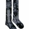 Spirit Halloween Black and Gray Acid Wash Socks
