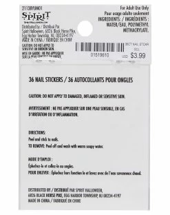 Spirit Halloween Spooky Nail Stickers -Halloween ACCESSORIES store 01519610 c