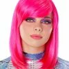 Spirit Halloween Pink Side Bangs Wig
