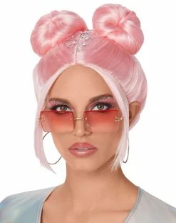 Spirit Halloween Space Cowgirl Buns Wig