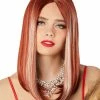 Spirit Halloween Copper and Blonde Midlength Wig