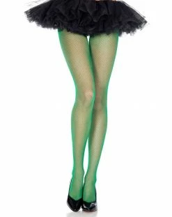 Spirit Halloween Green Fishnet Tights