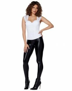 Spirit Halloween White Lace Corset -Halloween ACCESSORIES store 01521855 c