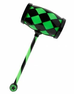 Spirit Halloween Kids Green and Black Scary Clown Hammer