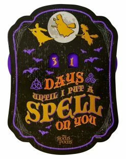 Spirit Halloween Hocus Pocus Halloween Countdown Sign - Disney