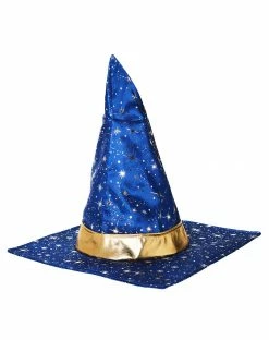 Spirit Halloween Blue and Gold Wizard Hat 7 Spirit Halloween Blue and Gold Wizard Hat -Halloween ACCESSORIES store 01527142 d