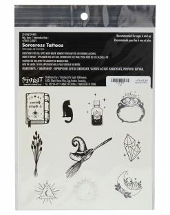 Spirit Halloween Kids Sorceress Temporary Tattoos -Halloween ACCESSORIES store 01527589 c
