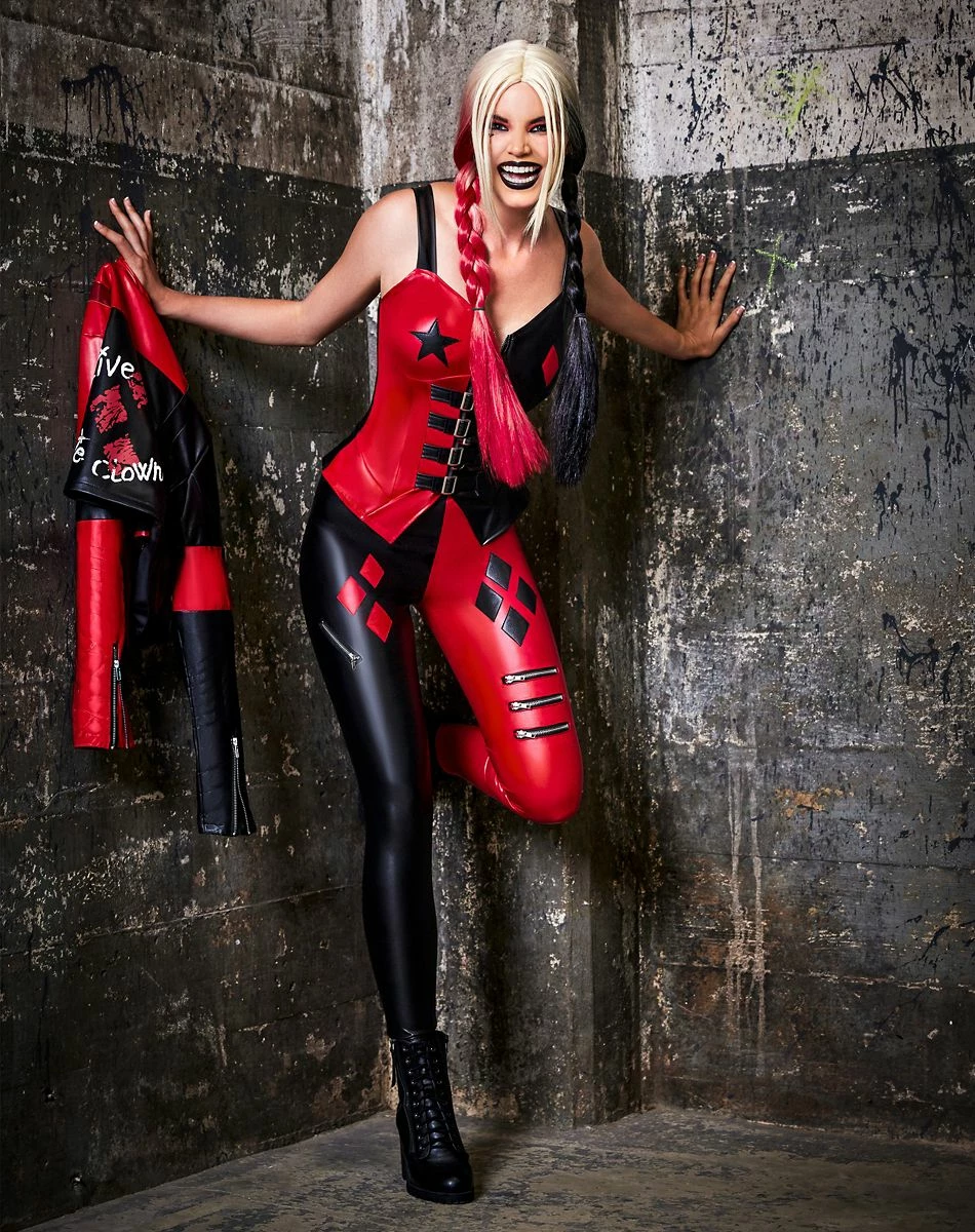 Spirit Halloween Adult Harley Quinn Moto Jacket – The Suicide Squad 3 Spirit Halloween Adult Harley Quinn Moto Jacket – The Suicide Squad - Image 3