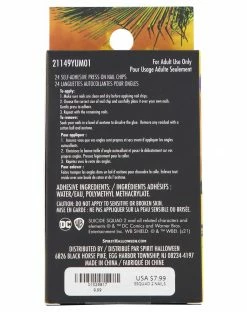 Spirit Halloween Harley Quinn Press On Nails - The Suicide Squad -Halloween ACCESSORIES store 01529817 c