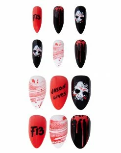 Spirit Halloween Jason Voorhees Press On Nails - Friday the 13th 5 Spirit Halloween Jason Voorhees Press On Nails - Friday the 13th -Halloween ACCESSORIES store 01529866 b