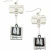 Spirit Halloween Beetlejuice Polaroid Earrings