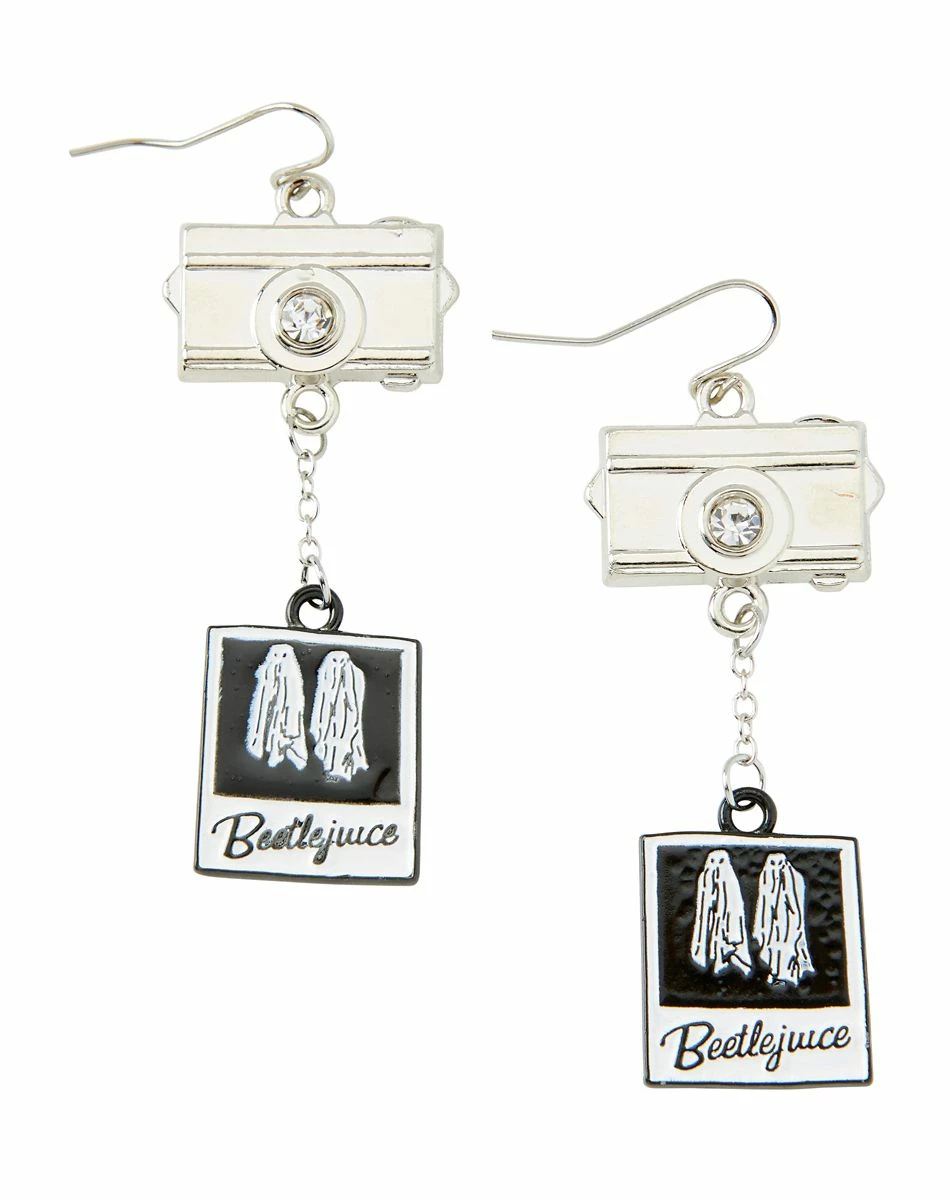 Spirit Halloween Beetlejuice Polaroid Earrings 1 Spirit Halloween Beetlejuice Polaroid Earrings