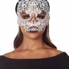 Spirit Halloween White Metal Skeleton Eye Mask