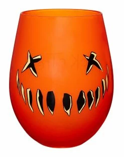 Spirit Halloween Pumpkin Stemless Glass Trick 'r Treat - 22 oz.