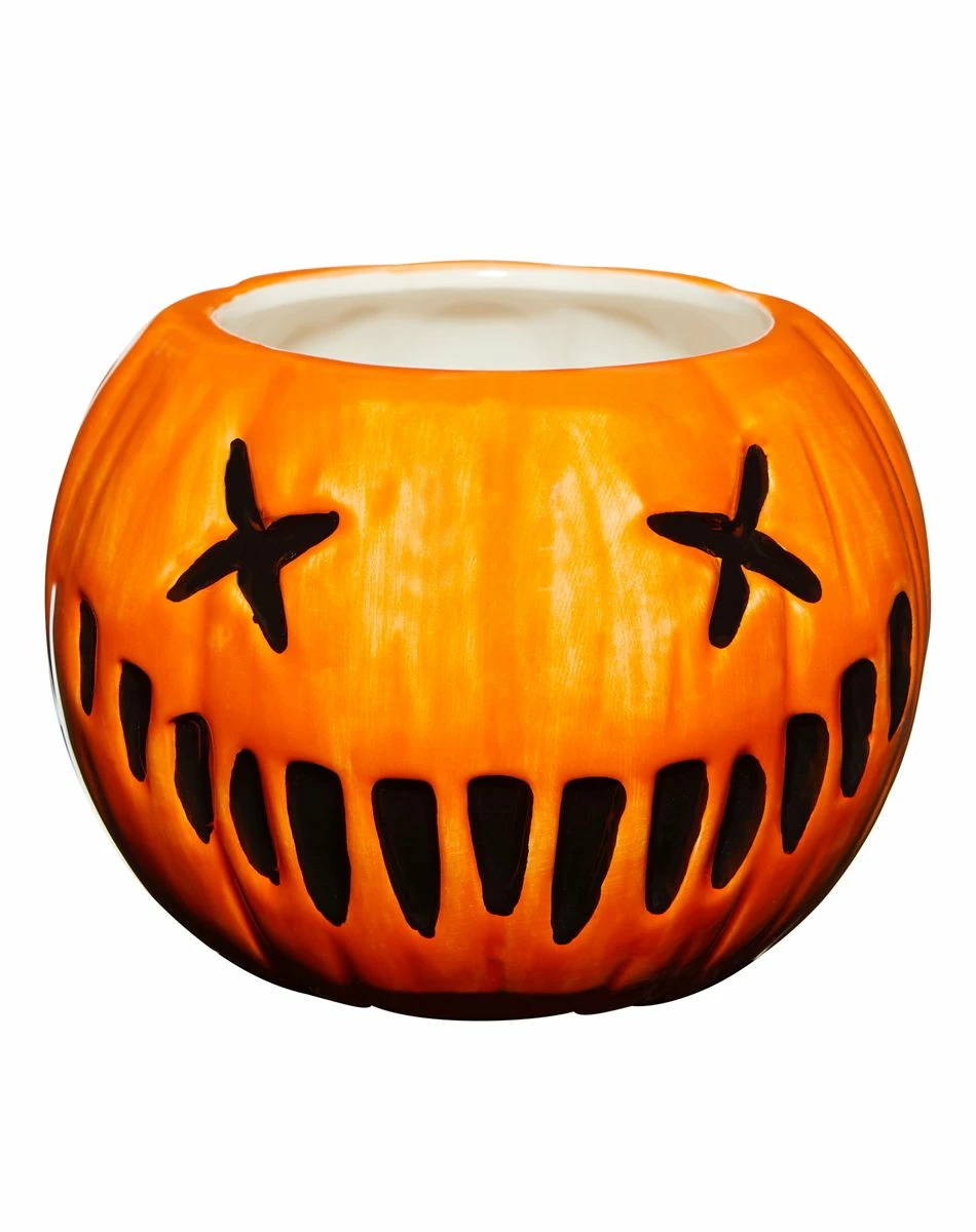 Spirit Halloween Molded Pumpkin Mug 30 oz. - Trick 'r Treat 1 Spirit Halloween Molded Pumpkin Mug 30 oz. - Trick 'r Treat