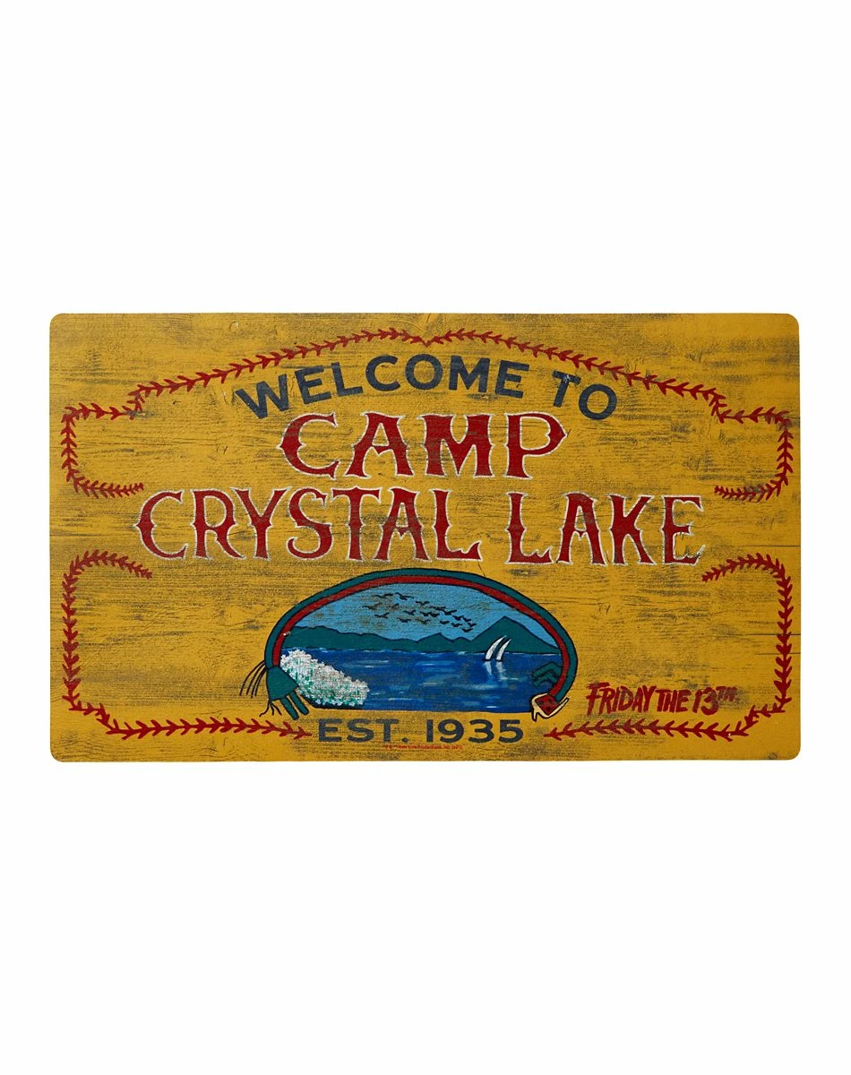 Spirit Halloween Welcome to Camp Crystal Lake Doormat - Friday the 13th 1 Spirit Halloween Welcome to Camp Crystal Lake Doormat - Friday the 13th