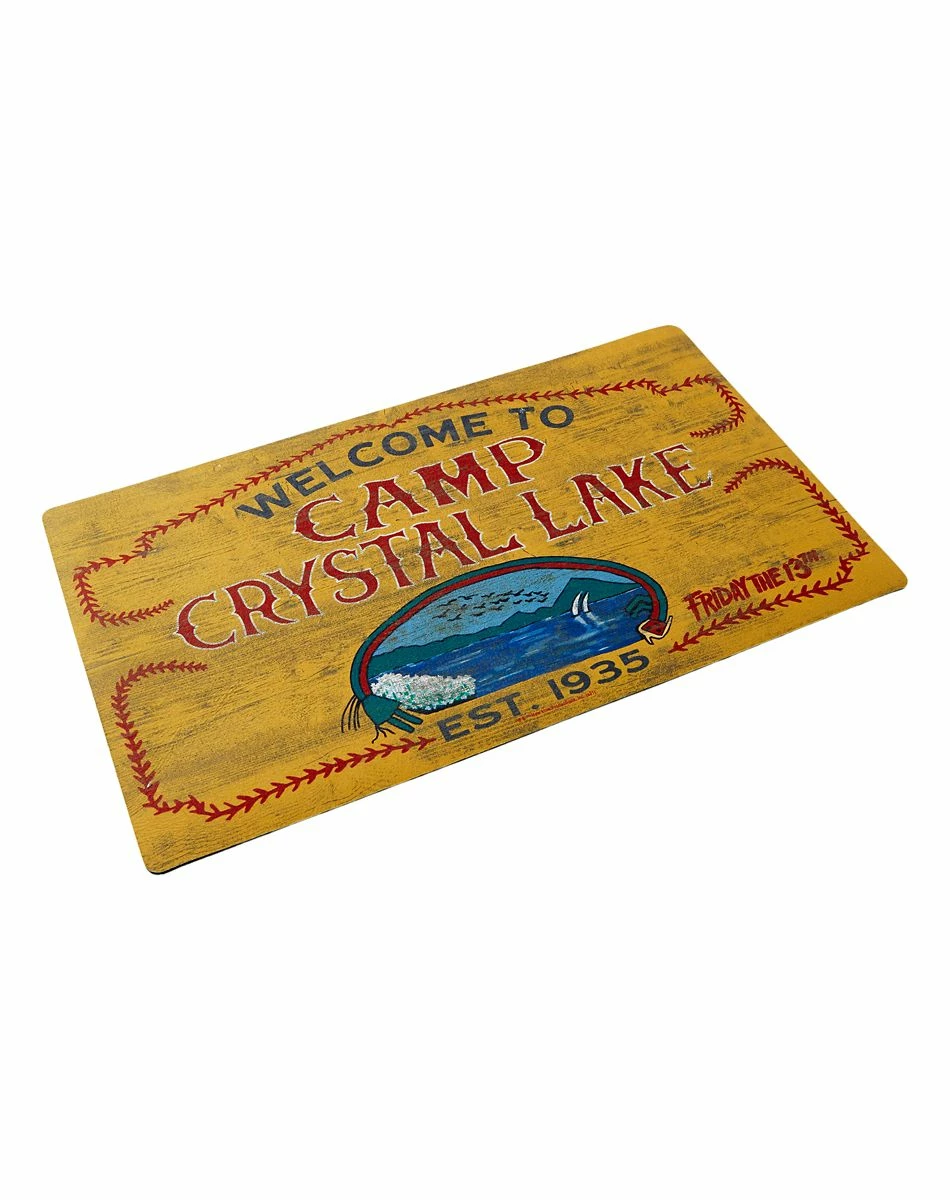 Spirit Halloween Welcome to Camp Crystal Lake Doormat - Friday the 13th 2 Spirit Halloween Welcome to Camp Crystal Lake Doormat - Friday the 13th - Image 2