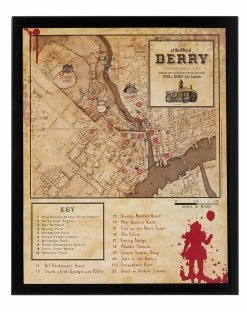 Spirit Halloween Map of Derry Sign - It Chapter 2