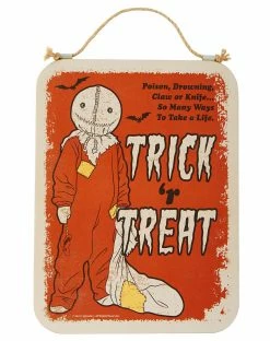 Spirit Halloween Take a Life Sam Sign - Trick 'r Treat