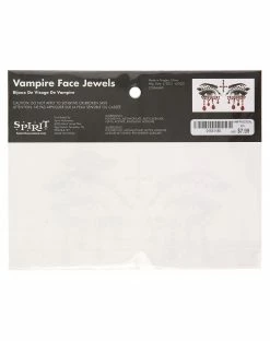 Spirit Halloween Jewel Vampire Face Decal -Halloween ACCESSORIES store 01531185 c