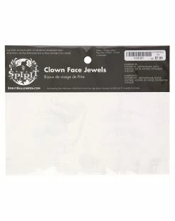 Spirit Halloween Scary Clown Face Decal -Halloween ACCESSORIES store 01531201 c