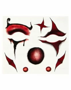 Spirit Halloween Scary Clown Face Tattoos -Halloween ACCESSORIES store 01531227 c