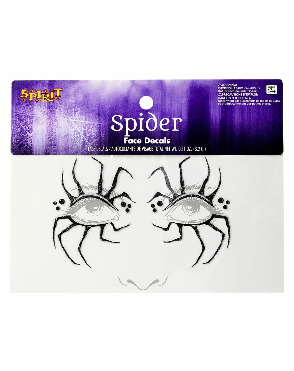Spirit Halloween Spider Face Decals 3 Spirit Halloween Spider Face Decals - Image 3