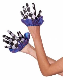 Spirit Halloween Ruffle Clown Gloves