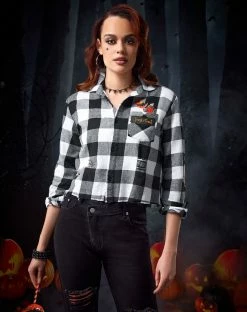 Spirit Halloween Adult Flannel Shirt - Trick 'r Treat