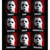 Spirit Halloween Faces of Michael Myers Fleece Blanket - Halloween