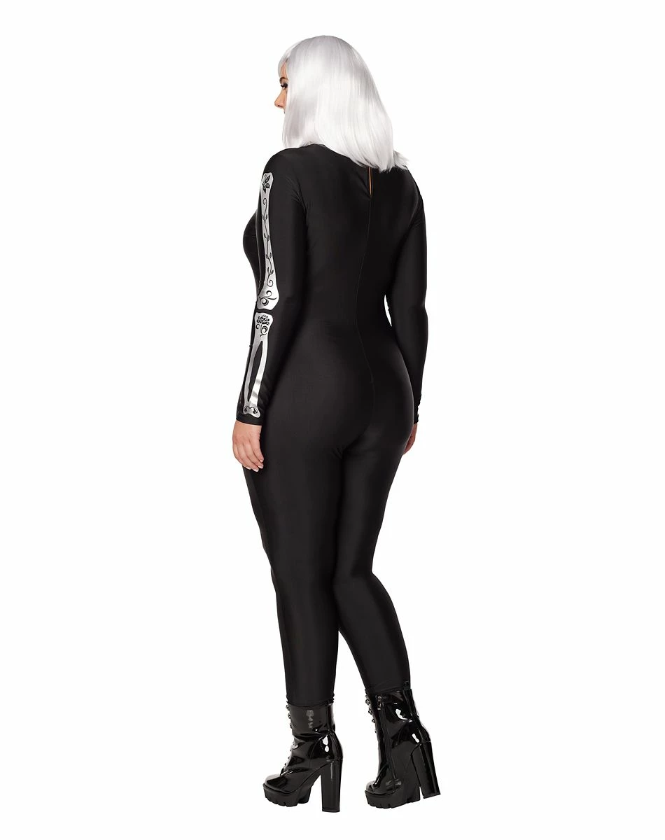 Spirit Halloween Adult Skeleton Catsuit 4 Spirit Halloween Adult Skeleton Catsuit - Image 4