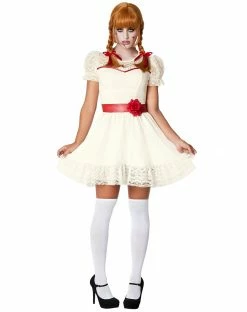 Spirit Halloween Adult Annabelle Short Dress Costume - Annabelle