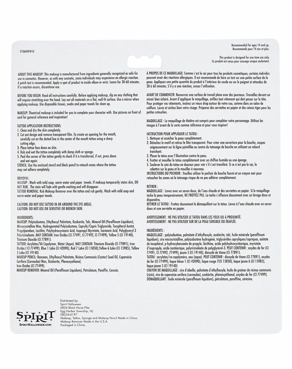 Spirit Halloween Scary Scarecrow Makeup Kit 3 Spirit Halloween Scary Scarecrow Makeup Kit - Image 3