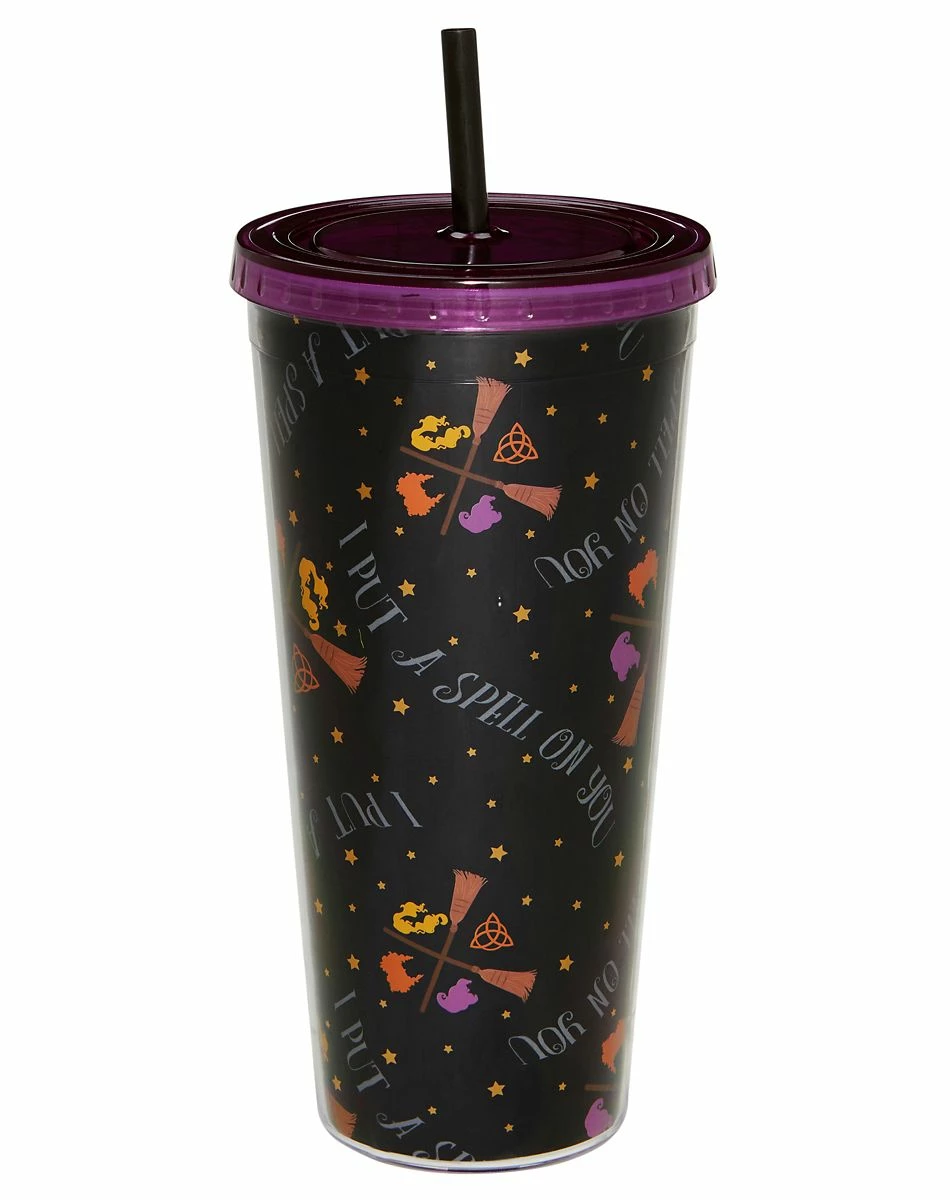 Spirit Halloween Spell On You Cup with Straw 20 oz. - Hocus Pocus 1 Spirit Halloween Spell On You Cup with Straw 20 oz. - Hocus Pocus