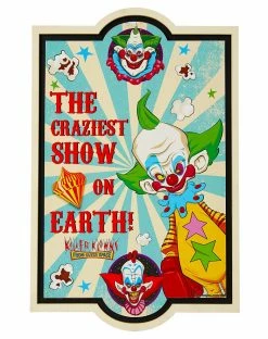 Spirit Halloween The Craziest Show On Earth Sign - Killer Klowns From Outer Space