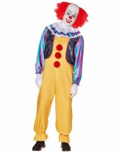 Spirit Halloween Adult Classic Pennywise Clown Costume - It