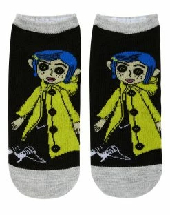 Spirit Halloween Coraline Ankle Socks - 5 Pair -Halloween ACCESSORIES store 01536606 d