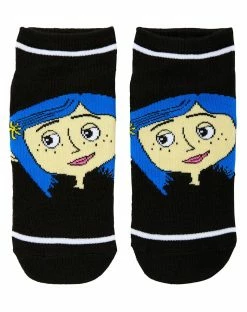 Spirit Halloween Coraline Ankle Socks - 5 Pair -Halloween ACCESSORIES store 01536606 f