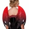 Spirit Halloween Red and Black Glitter Devil Wings