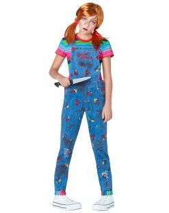 Spirit Halloween Kids Chucky Overalls Costume - The Signature Collection