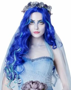 Spirit Halloween Blue Emily Wig - Corpse Bride