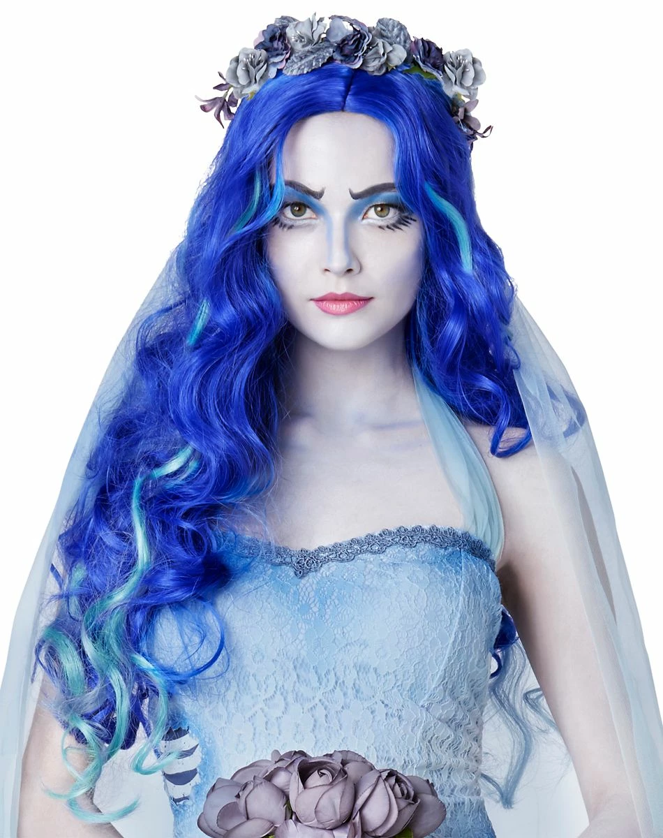 Spirit Halloween Blue Emily Wig - Corpse Bride 1 Spirit Halloween Blue Emily Wig - Corpse Bride
