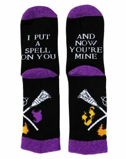 Spirit Halloween I Put A Spell On You Crew Socks - Hocus Pocus -Halloween ACCESSORIES store 01539238 b
