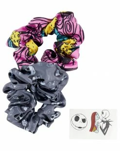 Spirit Halloween The Nightmare Before Christmas Scrunchies and Temporary Tattoos