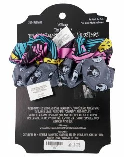 Spirit Halloween The Nightmare Before Christmas Scrunchies and Temporary Tattoos -Halloween ACCESSORIES store 01539329 c