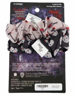 Spirit Halloween Friday the 13th Scrunchies and Temporary Tattoos -Halloween ACCESSORIES store 01539337 c