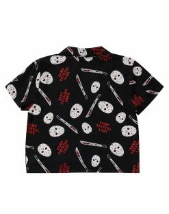 Spirit Halloween Adult Tie Front Jason Voorhees Shirt - Friday the 13th -Halloween ACCESSORIES store 01541556 c