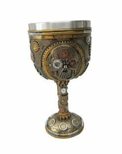Spirit Halloween Steampunk Skull Goblet -Halloween ACCESSORIES store 01541762 c