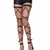 Spirit Halloween Black Fallen Angel Leg Wraps
