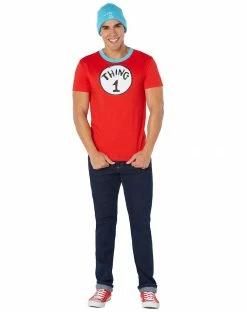 Spirit Halloween Adult Thing 1 and Thing 2 Costume Kit – Dr. Seuss